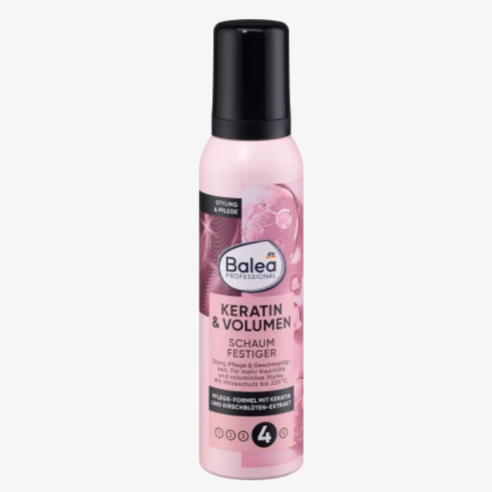 Balea Professioneel Keratine & Volumemousse, 150ML
